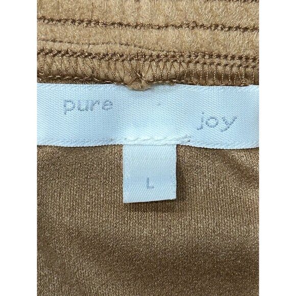 Pure Joy Tan Ruffled Hem Long Boho Western Skirt Size Large - Picture 5 of 9